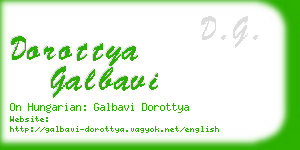 dorottya galbavi business card